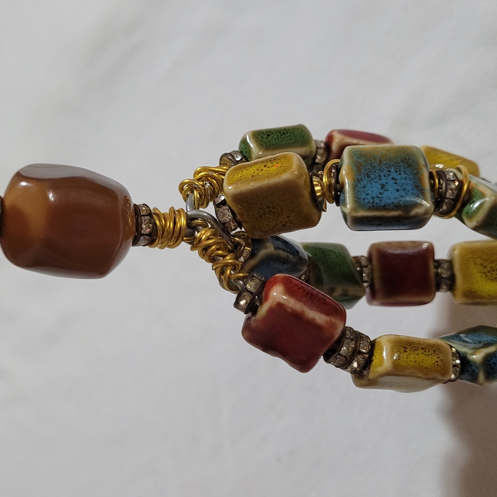 Colorful Beaded Keychain - Picture 3 of 7